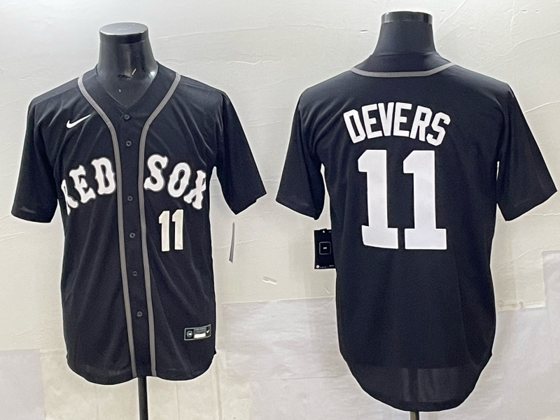 Men Boston Red Sox #11 Devers black 2025 Nike MLB Jersey 001->boston red sox->MLB Jersey